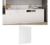 vidaXL Panneau de lave-vaisselle Blanc 59,5x3x67 cm Aggloméré