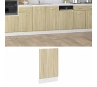 Vidaxl Panneau De Lave-Vaisselle Chêne Sonoma Bois D'ingénierie Marron