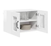 vidaXL Panneau de Lave-Vaisselle Kalmar 2 pcs Blanc 60 x 31 x 40 cm, Étagère de Cuisine Moderne, Solutions de Rangement Pratiques, Meuble Mural rectangulaire pour Vos Essentiels