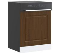 Vidaxl Panneau De Lave-Vaisselle Kalmar Chêne Marron 60x1,5x67 Cm Multicolore