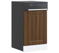 Vidaxl Panneau De Lave-Vaisselle Lucca Chêne Marron Bois D'ingénierie Marron