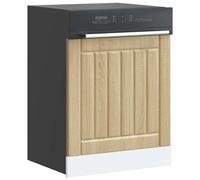 Vidaxl Panneau De Lave-Vaisselle Lucca Chêne Sonoma Bois D'ingénierie Marron