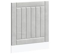 vidaXL Panneau de lave-vaisselle Lucca gris béton bois d'ingénierie