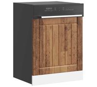 vidaXL Panneau de lave-vaisselle Lucca vieux bois bois d'ingénierie