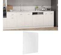 vidaXL Panneau de Lave-Vaisselle Lyon Blanc 59,5 x 3 x 67 cm Bois d'ingénierie