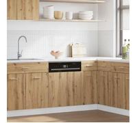 vidaXL Panneau de lave-vaisselle Lyon Chêne artisanal 60 x 1,5 x 67 cm Bois d'ingénierie Marron