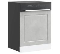 vidaXL Panneau de lave-vaisselle Porto gris béton 60x1,5x67 cm 854141