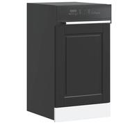 vidaXL Panneau de lave-vaisselle Porto noir 45x1,5x67 cm 854128