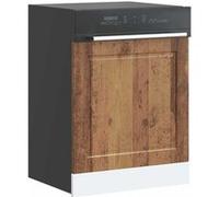 Vidaxl Panneau De Lave-Vaisselle Porto Vieux Bois 60x1,5x67 Cm Multicolore