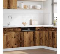 vidaXL Panneau de lave-vaisselle Lyon Vieux bois – Bois d'ingénierie