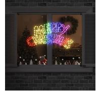 vidaXL Panneau de Noël avec 240 LED Multicolore 99,5 x 54 cm PVC 42018952