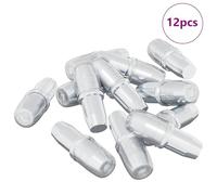 vidaXL Panneau de rayon 12 pcs Argenté 7 x 16 mm Fer, Un guide complet des composants de quincaillerie, supports de montage, renforts et outils d'amélioration de la maison