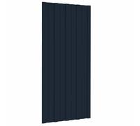 vidaXL Panneau de toiture 36 pcs Anthracite 100 x 45 cm, Solution de toiture moderne et durable en acier pour toits rectangulaires, panneau galvanisé innovant pour le bricolage à domicile et commercia