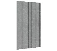 vidaXL Panneau de toiture 36 pcs Argenté 80 x 45 cm Acier galvanisé, Solution de toiture moderne et durable en acier pour toits rectangulaires, panneau galvanisé innovant pour le bricolage à domicile