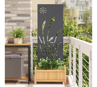 Vidaxl Panneau Décoratif De Jardin Anthracite 32 X 140 Cm