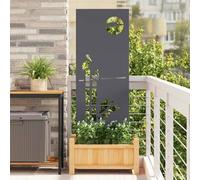 Vidaxl Panneau Décoratif De Jardin Anthracite 50 X 140 Cm