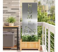 vidaXL Panneau décoratif de jardin Argenté 50 x 140 cm