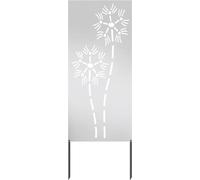 vidaXL Panneau décoratif de jardin Autre argent 50 x 140 cm Acier inoxydable