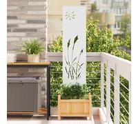Vidaxl Panneau Décoratif De Jardin Blanc 32 X 140 Cm