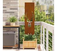 vidaXL Panneau décoratif de jardin motif animal rouillé 32 x 140 cm