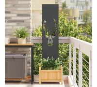 Vidaxl Panneau Décoratif De Jardin Noir 32 X 140 Cm