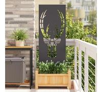 Vidaxl Panneau Décoratif De Jardin Noir 50 X 140 Cm