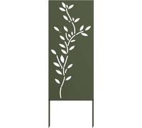 vidaXL Panneau décoratif de jardin vert olive 50 x 140 cm