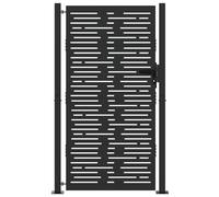vidaXL Panneau Décoratif de Porte Extérieure - Clôture Moderne pour Ton Jardin, Barrière Stylée et Séparateur Paysager pour Un Accès Facile