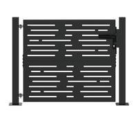 vidaXL Panneau décoratif pour porte extérieure - Entrée de jardin, système de clôture moderne pour la sécurité, barrière artistique, séparateur paysager, fil d'accès pour l'entrée