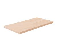 vidaXL Panneau d'étagère 40 x 20 x 1,5 cm Bois de chêne massif non traité