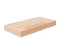 Vidaxl Panneau D'étagère 40x20x4 Cm Bois De Chêne Massif Non Traité Marron