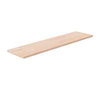 vidaXL Panneau d'étagère 80 x 20 x 1,5 cm chêne massif non traité Marron G