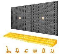 vidaXL Panneau porte-outils 500x1000 mm 50 crochets PP