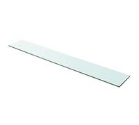 vidaXL Panneau pour étagère Verre Transparent 100 x 15 cm