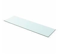 vidaXL Panneau pour étagère Verre transparent 100 x 30 cm