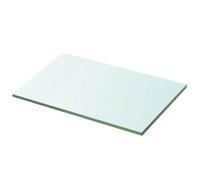 vidaXL Panneau pour étagère Verre trempé 30 x 20 cm Transparent Contemporain