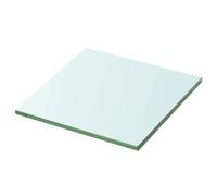 vidaXL Panneau pour étagère Verre transparent 30 x 30 cm Style scandinave Charge 15 kg