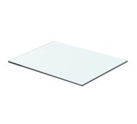 vidaXL Panneau pour étagère salon/chambre en verre transparent 40 x 25 cm