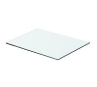 vidaXL Panneau pour étagère Verre transparent 40 x 25 cm