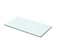 vidaXL Panneau pour étagère en verre transparent 50 x 20 cm