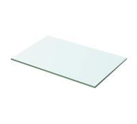 vidaXL Panneau pour étagère Verre transparent 50 x 25 cm