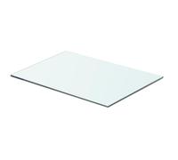 vidaXL Panneau pour étagère Verre transparent 50 x 30 cm