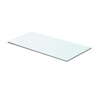vidaXL Panneau d'étagère en verre transparent 60 x 25 cm pour salon et chambre