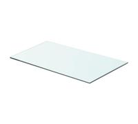 vidaXL Panneau pour étagère en verre transparent 60 x 30 cm
