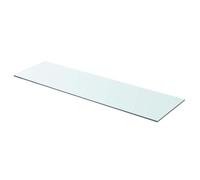 vidaXL Panneau pour étagère Verre Transparent 90 x 25 cm