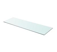 vidaXL Panneau pour étagère Verre transparent 90 x 30 cm