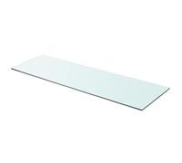 vidaXL Panneau pour étagère Verre Transparent 90 x 30 cm