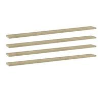 vidaXL Panneaux bibliothèque 4 pcs Chêne sonoma 100x10x1,5cm Aggloméré Brun G