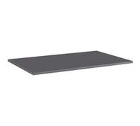 vidaXL Panneaux bibliothèque 4 pcs Gris brillant 80x50x1,5cm Aggloméré