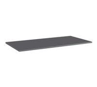 vidaXL Panneaux bibliothèque 8 pcs Gris brillant 80x30x1,5cm Aggloméré Gris G